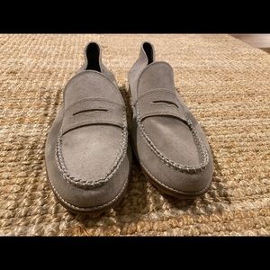 Topman Loafers in Cream Suede